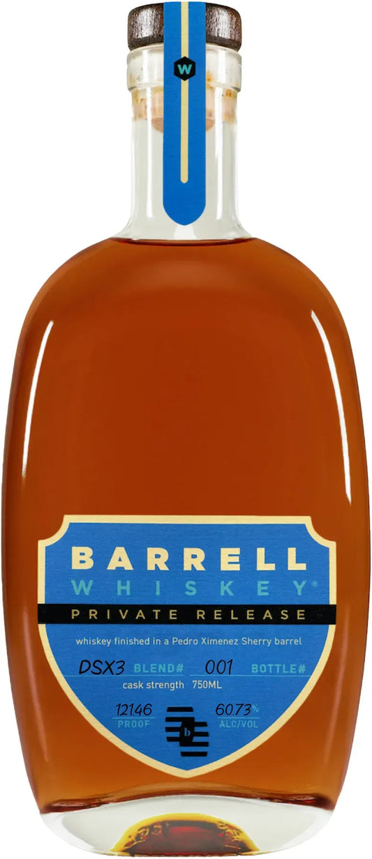 Buy Barrell Craft Spirits PX Cask Finish American Whiskey DSX3 750ml Online at Barrel and Batch