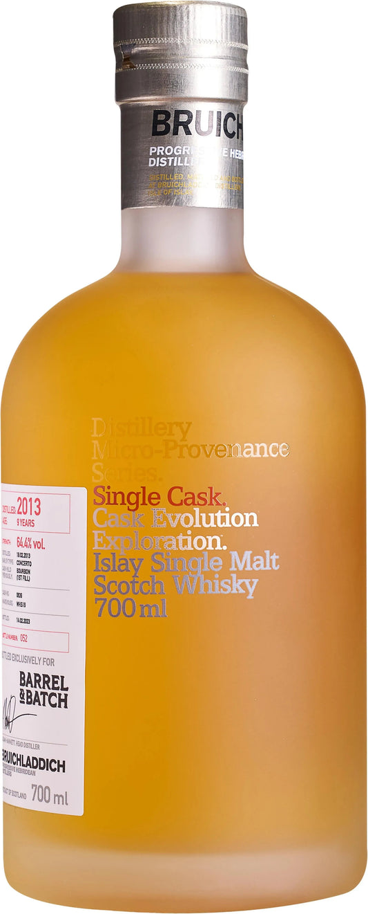 Buy Bruichladdich 9 Year Old Single Cask #0639 First Fill Bourbon 700ml Online at Barrel and Batch