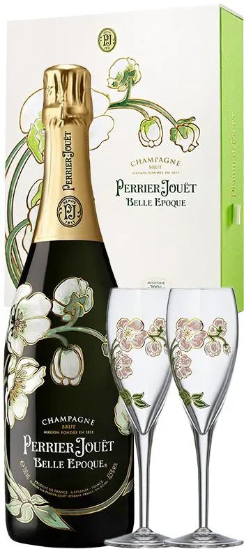 Buy Perrier Jouet Belle Epoque Brut Twin 2015 Gift Pack Online at Barrel and Batch