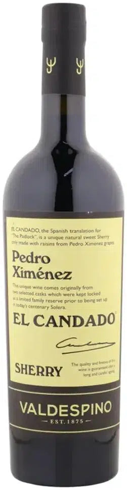 Buy Valdespino Pedro Ximenez El Candado 750ml Online at Barrel and Batch